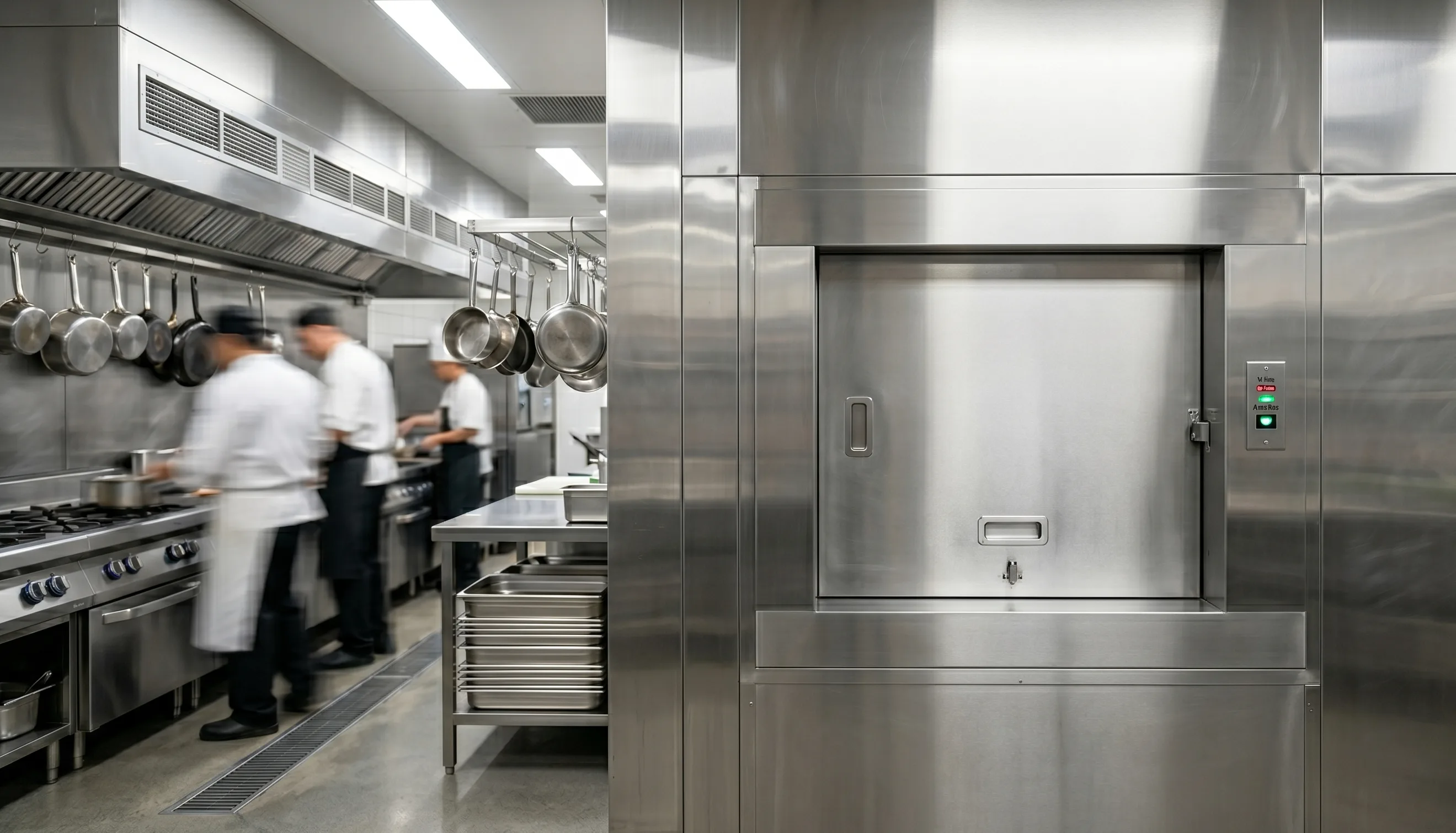 Dumbwaiter lift installation