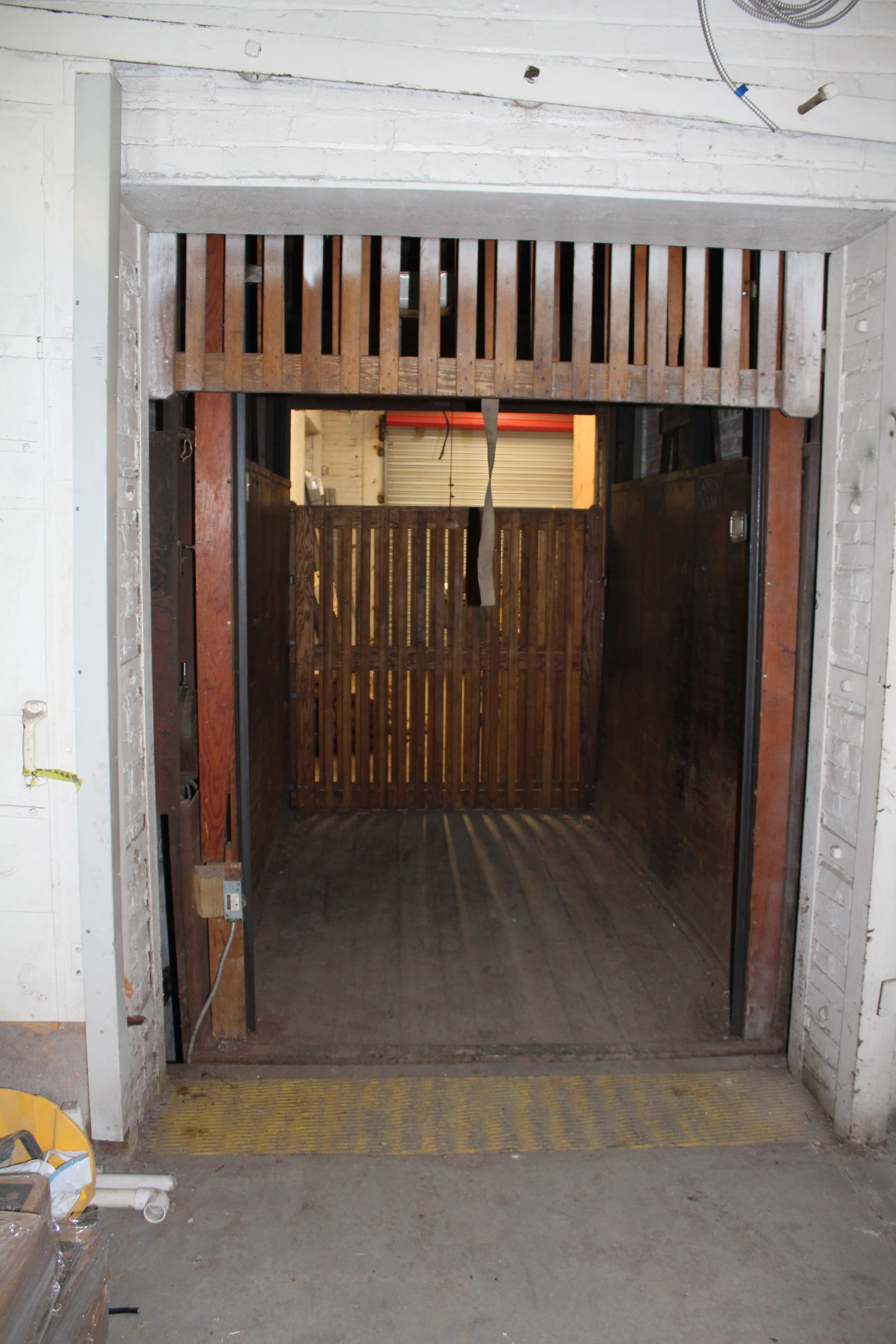 Elevator cab interior and door equipment
