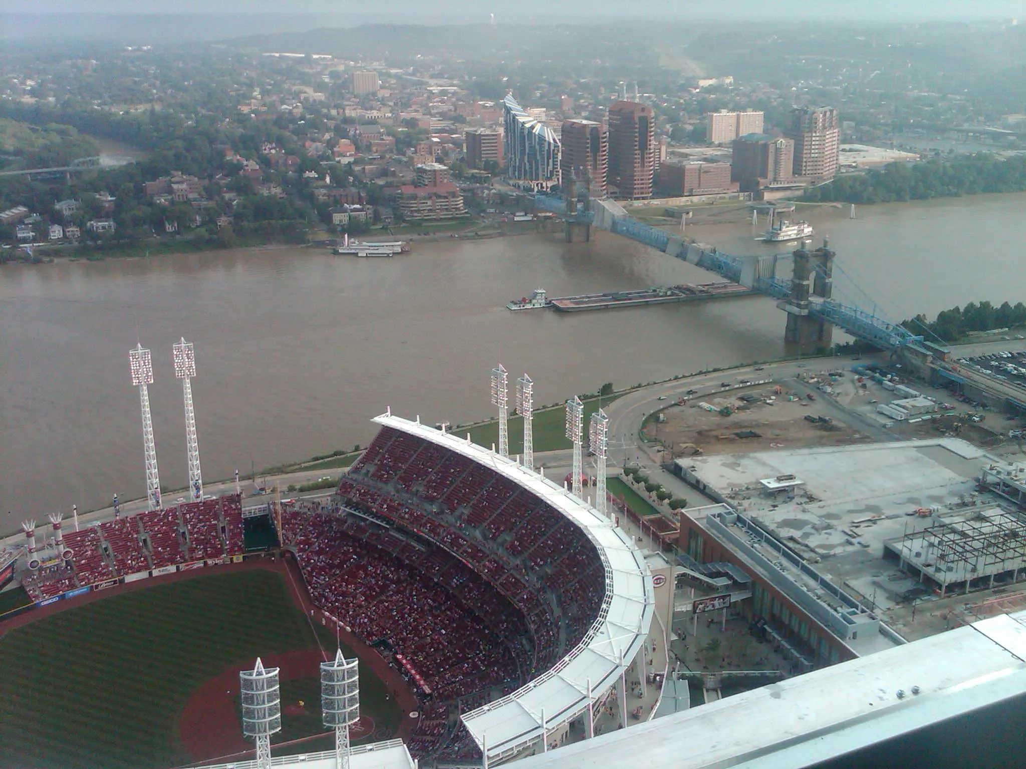 Downtown Cincinnati elevator service view