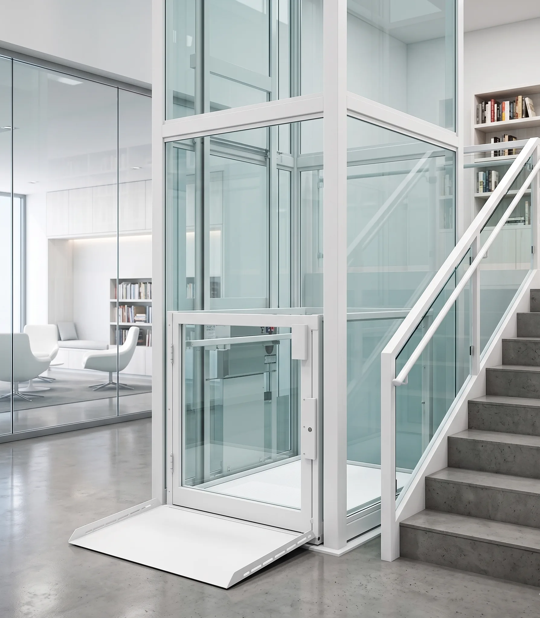 Wheelchair lift equipment for ADA access